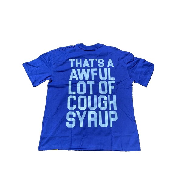 That’s A Awful Lot Of Cough Syrup Alocs Logo T-Shirt Blue Size Large - Picture 2 of 3
